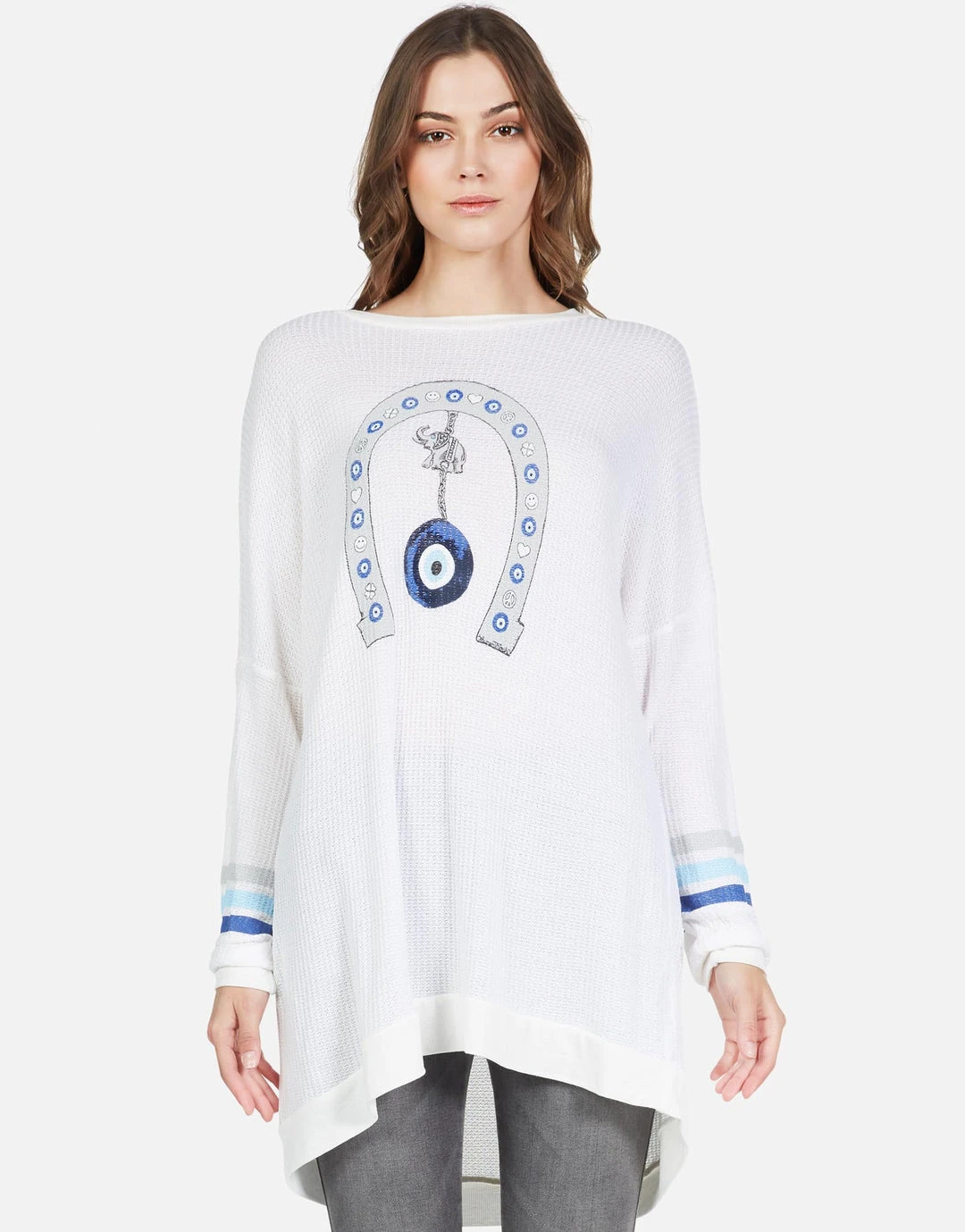 Lauren Moshi Kaya Lucky Eye Horseshoe Outerwear 2 Lauren Moshi Kaya Lucky Eye Horseshoe Outerwear