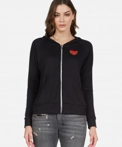 Lauren Moshi Outerwear Maria Gold Foil Chain Lip