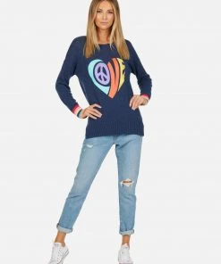 Lauren Moshi Long Sleeve Paisley Love Heart