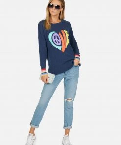 Lauren Moshi Long Sleeve Paisley Love Heart