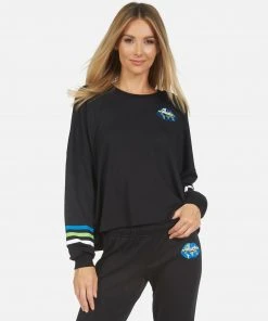 Lauren Moshi Long Sleeve Lee World Peace Lips