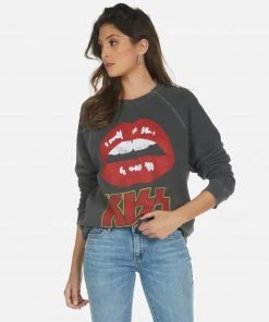 Lauren Moshi Long Sleeve Anela Kiss Lip