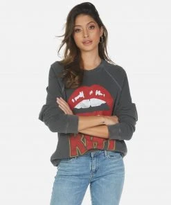 Lauren Moshi Long Sleeve Anela Kiss Lip