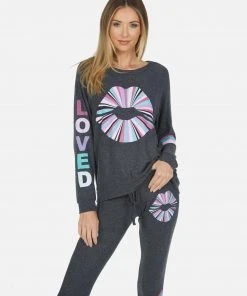 Lauren Moshi Everly Rainbow Ray Lip Long Sleeve