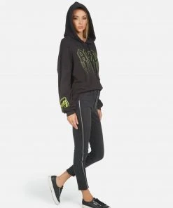Lauren Moshi X ACDC Lila AC/DC Neon Stud Long Sleeve