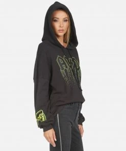 Lauren Moshi X ACDC Lila AC/DC Neon Stud Long Sleeve
