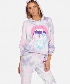 Lauren Moshi Long Sleeve Anissa Tie Dye Tongue