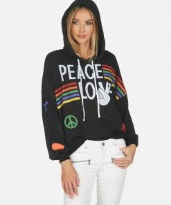 Lauren Moshi Hoodies Anissa Peace Love Stripe 10 Lauren Moshi Hoodies Anissa Peace Love Stripe