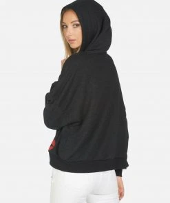 Lauren Moshi Hoodies Anissa Peace Love Stripe