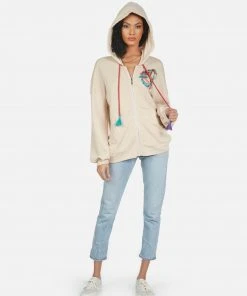 Lauren Moshi Aisha Peace Love Camel Hoodies