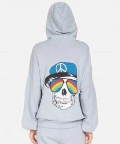 Lauren Moshi NEW Kaliyah Rainbow Peace Skull