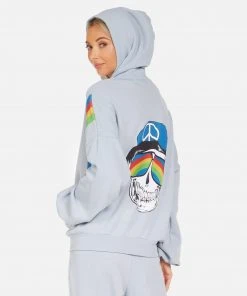 Lauren Moshi NEW Kaliyah Rainbow Peace Skull