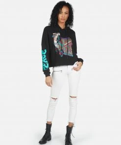 Lauren Moshi Hoodies Cambry Peace Love Camel