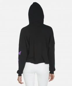 Lauren Moshi Hoodies Cambry Peace Love Camel