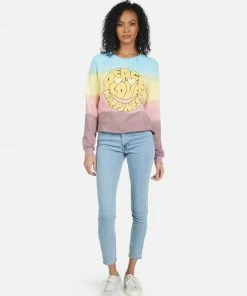 Lauren Moshi Long Sleeve Meredith Text Happy Face