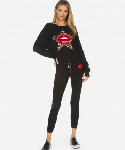 Lauren Moshi Seneca Leopard Star Lip Patch