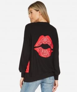 Lauren Moshi Sweaters Ingrid Bandana Lip