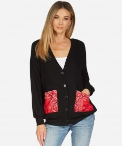 Lauren Moshi Sweaters Ingrid Bandana Lip