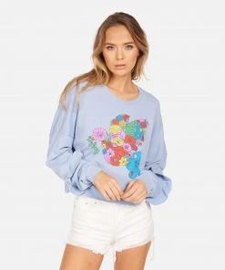 Lauren Moshi NEW Chevelle Floral Dove