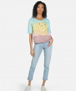 Lauren Moshi Short Sleeve Barbie Text Happy Face 11 Lauren Moshi Short Sleeve Barbie Text Happy Face