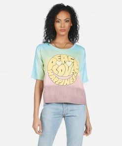 Lauren Moshi Short Sleeve Barbie Text Happy Face 15 Lauren Moshi Short Sleeve Barbie Text Happy Face