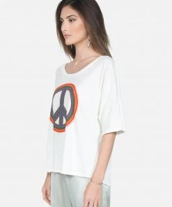 Lauren Moshi Barbie Rainbow Peace Short Sleeve