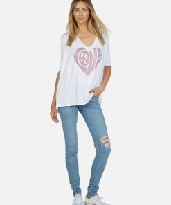 Lauren Moshi Long Sleeve Eva Love Heart