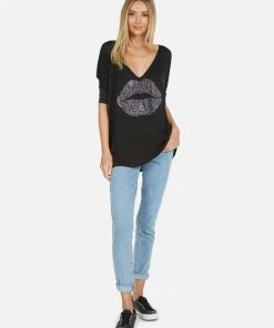 Lauren Moshi Long Sleeve Eva Sprinkle Lip