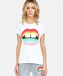 Lauren Moshi Edda Rainbow Gap Mouth Short Sleeve