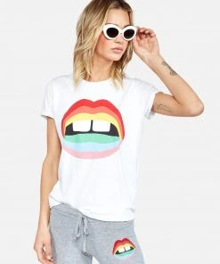 Lauren Moshi Edda Rainbow Gap Mouth Short Sleeve