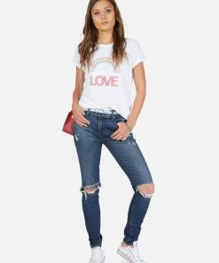 Lauren Moshi Edda Rainbow Love Short Sleeve