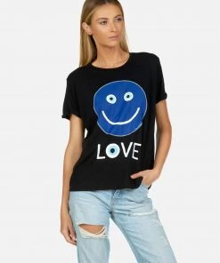 Lauren Moshi Short Sleeve Edda Evil Eye Happyface