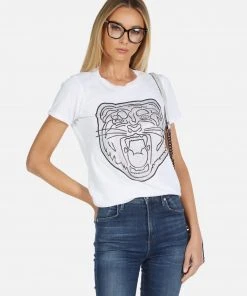 Lauren Moshi Edda Crystal Tiger Head