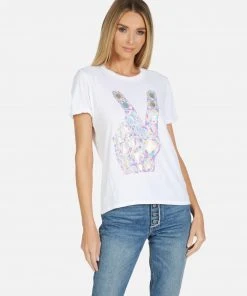 Lauren Moshi Edda Diamond Peace Short Sleeve