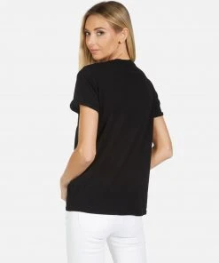 Lauren Moshi Short Sleeve Edda Stripe Skull