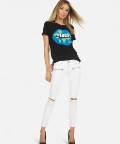 Lauren Moshi Edda Worlds Peace Lips Short Sleeve
