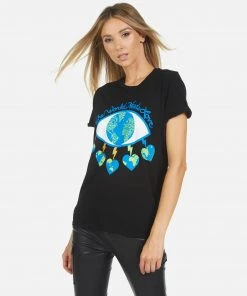 Lauren Moshi Edda Worlds Peace Lips Short Sleeve