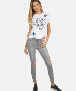 Lauren Moshi Short Sleeve Edda Elephant Elements