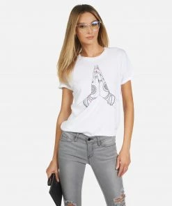 Lauren Moshi Short Sleeve Edda Prayer Hands