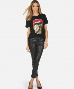 Lauren Moshi Edda Tiger Tongue Short Sleeve