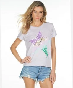 Lauren Moshi Edda Star Confettti Short Sleeve