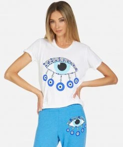 Lauren Moshi Edda Chain Evil Eye Short Sleeve