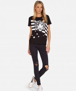 Lauren Moshi NEW Edda Tiger Stars & Stripes