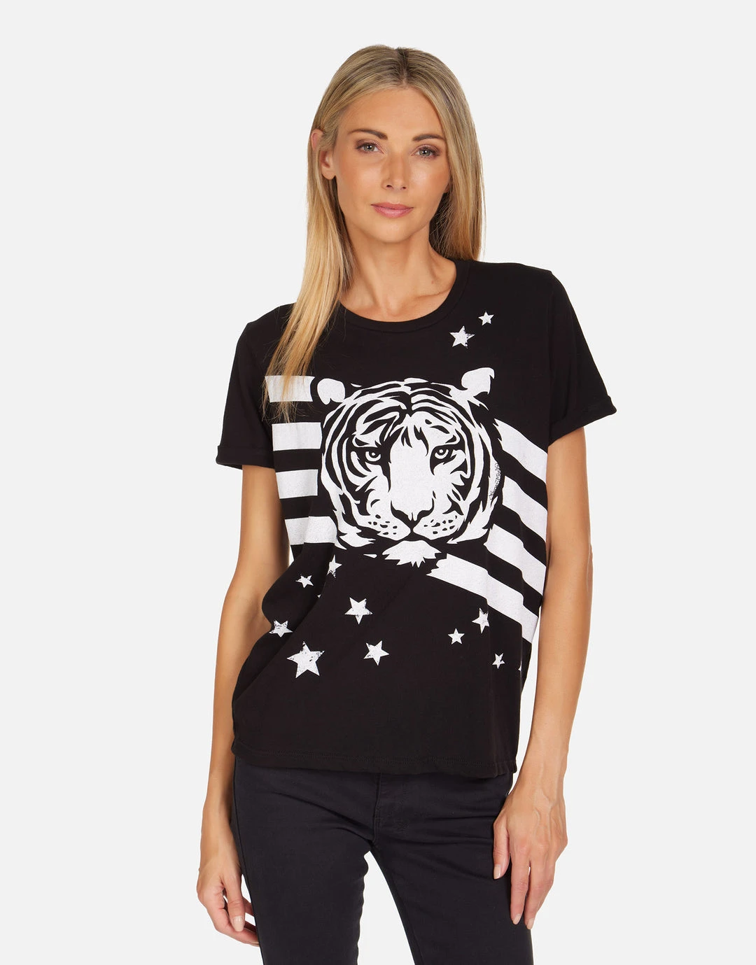 Lauren Moshi NEW Edda Tiger Stars & Stripes 1 Lauren Moshi NEW Edda Tiger Stars & Stripes
