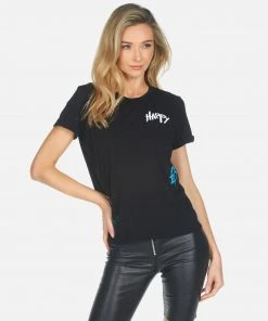 Lauren Moshi Short Sleeve Edda Peace Hippie