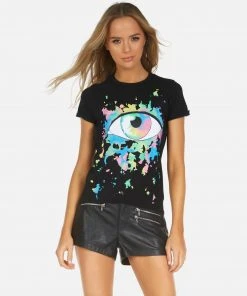 Lauren Moshi X Edda X Watercolor Eye Short Sleeve