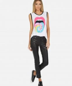 Lauren Moshi X Zink X Tie Dye Tongue Tanks