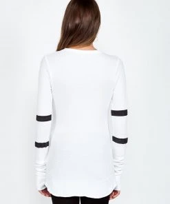 Lauren Moshi Mckinley Pierced Biting Lip Face Long Sleeve