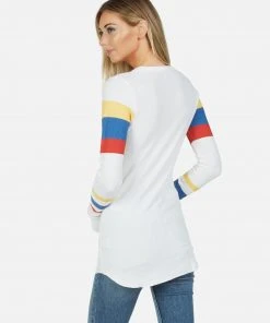 Lauren Moshi Long Sleeve McKinley Happy Peace Love