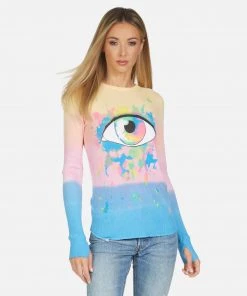 Lauren Moshi McKinley Watercolor Eye Long Sleeve